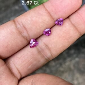 PINK SAPPHIRE (3 PCS) 2.67 CT