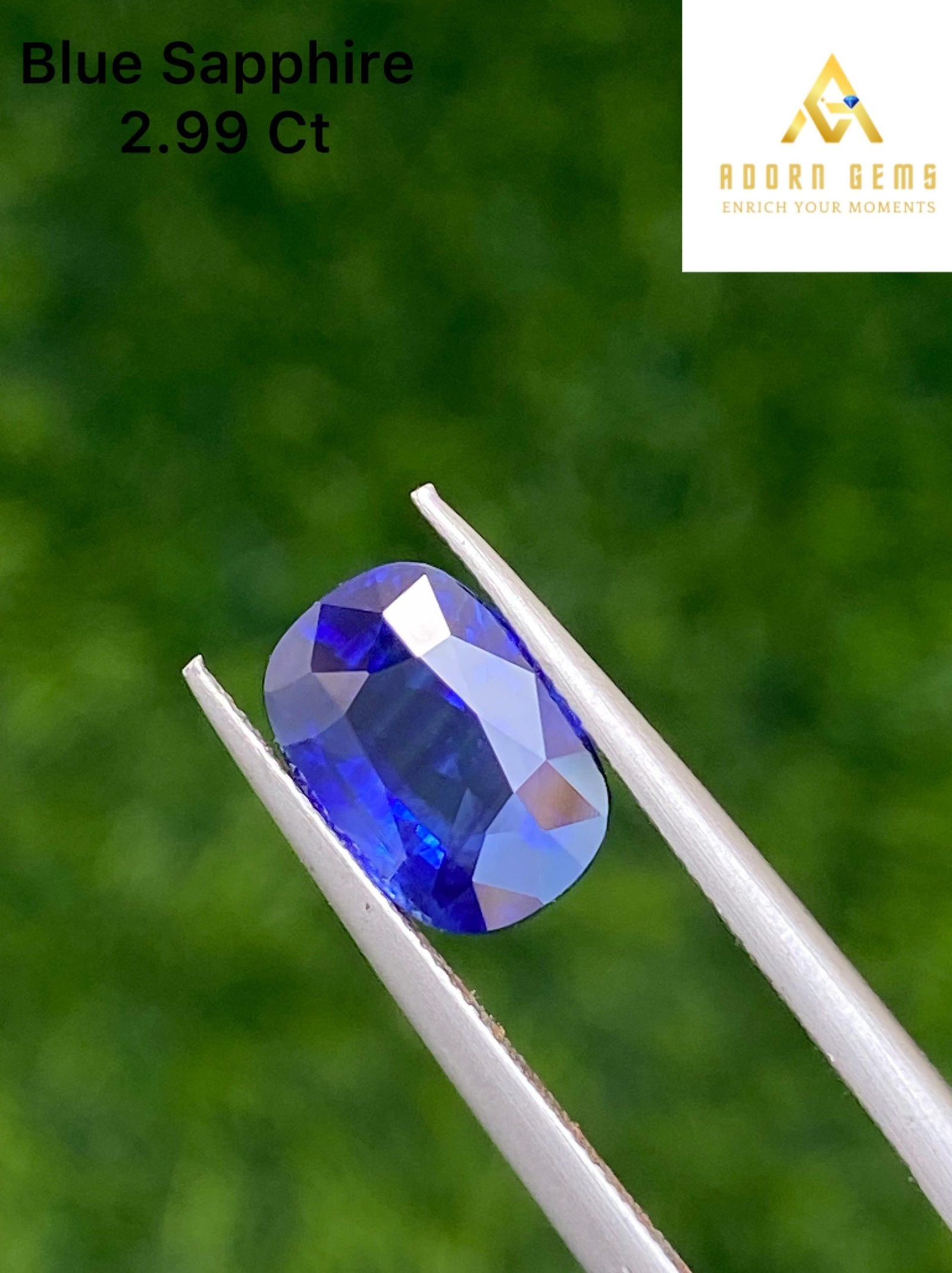 BLUE SAPPHIRE 2.99 CT