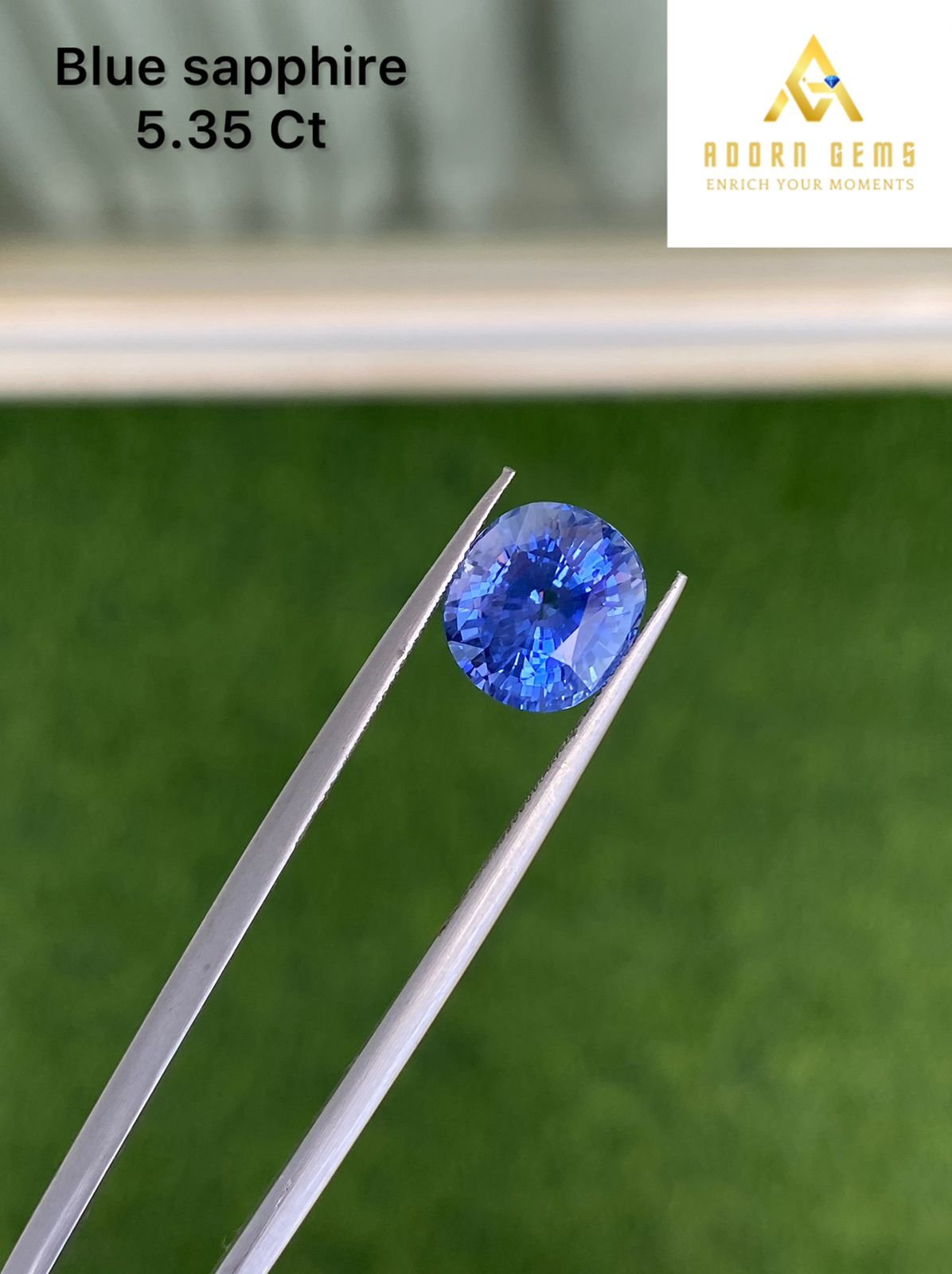 Blue Sapphire- (N) 5.35 CT