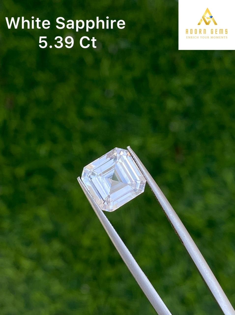 WHITE SAPPHIRE (N) 5.39 CT